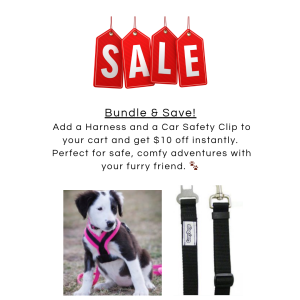 🎁 Bundle Deal: Harness + Car Safety Clip = $10 OFF!